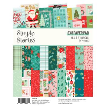 Simple Stories Simple  Mix & A-Mingle  Paper Pad - Designpapier 6x8 Inch