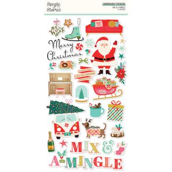 Simple Stories - Mix & A-Mingle - Chipboard Sticker 