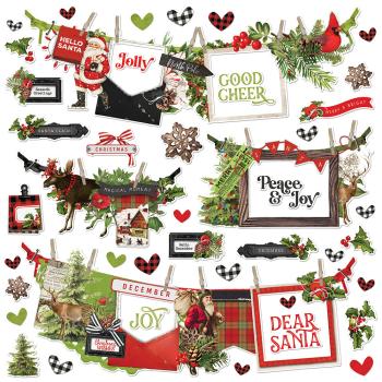 Simple Stories - Simple Vintage Christmas Lodge - Cardstock Sticker 