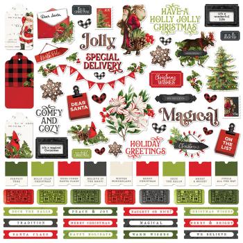 Simple Stories - Simple Vintage Christmas Lodge  - Cardstock Sticker 