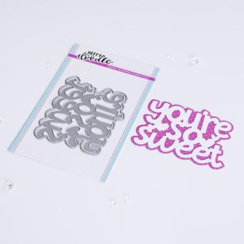 Heffy Doodle - Cutting Dies - You're So Sweet Jumbo Sentiment - Dies - Stanze  