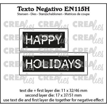 Crealies - Craft Die - Happy Holidays - Stanzschablone 