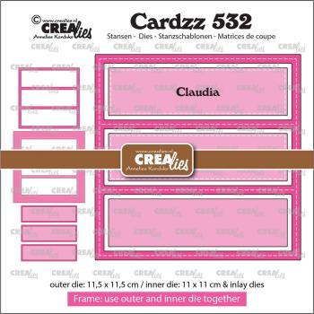 Crealies - Craft Die - Inlay Claudia Rectangle - Stanzschablone 