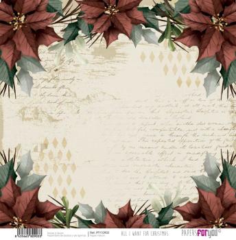 Papers For You - Vellum Paper Pack- All I Want For Christmas - 30 x 31 cm 