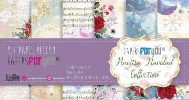 Papers For You - Vellum Paper Pack- Nuestra Navidad - 30 x 31 cm 