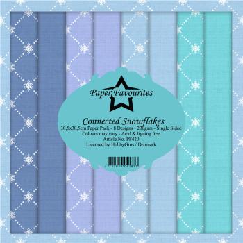 Paper Favourites - "  Connected Snowflakes  " - Paper Pack - 12x12 Inch