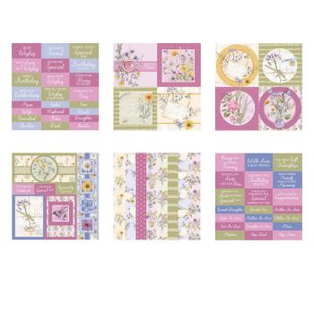 The Paper Boutique - Embellishment Pad - Spring Meadows - 8x8 Inch - Designpapier