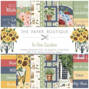 The Paper Boutique - Embellishment Pad - In The Garden  - 8x8 Inch - Designpapier