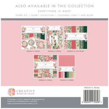 The Paper Boutique - Embellishment Pad - Everything Is Rosy  - 8x8 Inch - Designpapier