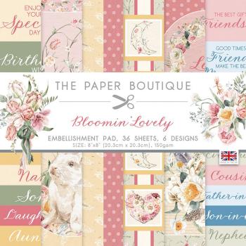 The Paper Boutique - Embellishment Pad - Blooming lovely - 8x8 Inch - Designpapier