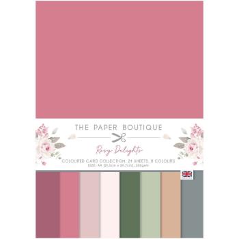 The Paper Boutique - Colour Card Collection  - Rosy delights - A4 - Cardstock