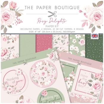 The Paper Boutique - Paper Kit - Rosy delights - Die Cut Toppers - Designpapier 