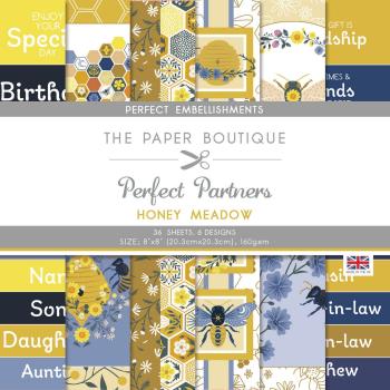 The Paper Boutique - Embellishment Pad - Honey meadow - 8x8 Inch - Designpapier