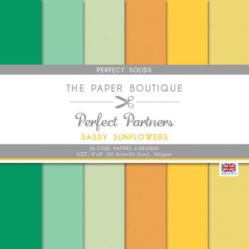 The Paper Boutique - Perfect Partners - sassy sunflowers - 8x8 Inch - Designpapier