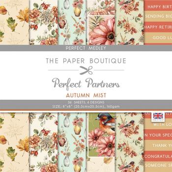 The Paper Boutique - Perfect Partners -  autumn mist - 8x8 Inch - Designpapier