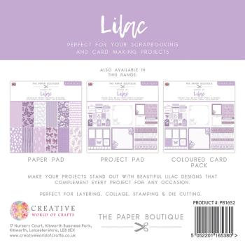 The Paper Boutique - Project Pad -  Everyday shades of Lilac  - 8x8 Inch - Paper Pad - Designpapier