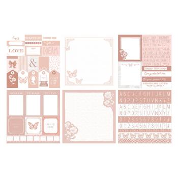 The Paper Boutique - Project Pad -  Everyday shades of Blush  - 8x8 Inch - Paper Pad - Designpapier