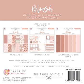 The Paper Boutique - Project Pad -  Everyday shades of Blush  - 8x8 Inch - Paper Pad - Designpapier