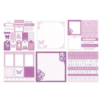 The Paper Boutique - Project Pad -  Everyday shades of purple  - 8x8 Inch - Paper Pad - Designpapier