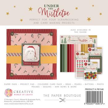 The Paper Boutique - Decorative Paper -  Under the mistletoe  - 6x6 Inch - Paper Pad - Designpapier