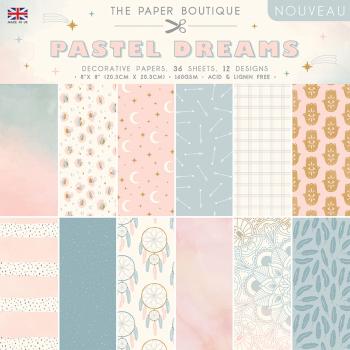 The Paper Boutique - Decorative Paper - Pastel dreams  - 8x8 Inch - Paper Pad - Designpapier