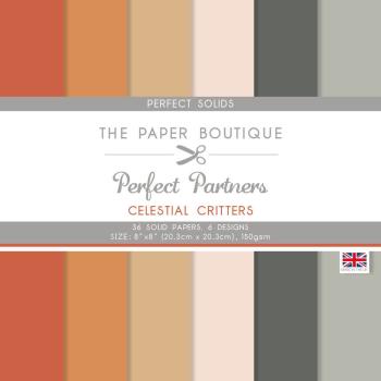 The Paper Boutique - Decorative Paper - Celestial Critters Solid - 8x8 Inch - Paper Pad - Designpapier