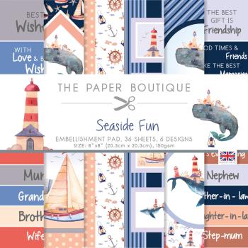 The Paper Boutique - Embellishment Pad - Seaside Fun - 8x8 Inch - Designpapier