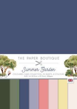 The Paper Boutique - Coloured Card - Summer Garden  - A4 - Cardstock