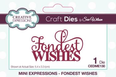 Creative Expressions - Craft Dies - Fondest Wishes - Stanze