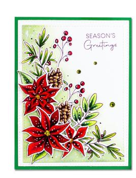 My Favorite Things Stempelset "Pretty Poinsettias" Clear Stamp Set