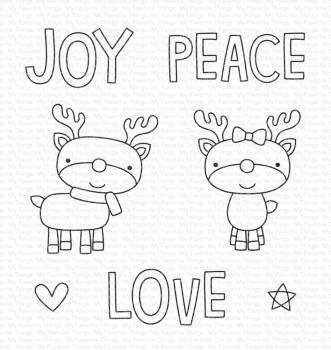 My Favorite Things Stempelset "Reindeer Love" Clear Stamp Set
