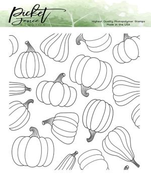Picket Fence Studios - Clear Stamp - "Lots of Gourds " Stempel 