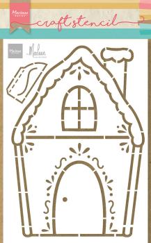 Marianne Design - Stencil - Gingerbread House  - Schablone 