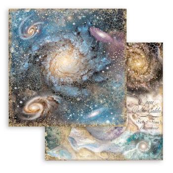 Stamperia "Cosmos Infinity Backgrounds" 8x8" Paper Pack - Cardstock