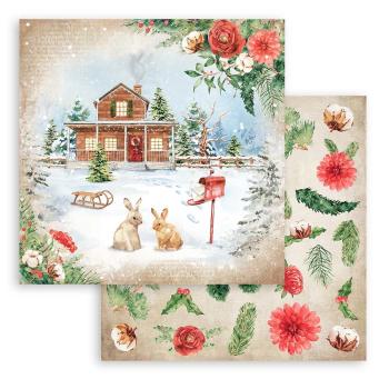 Stamperia "Romantic Home for the Holidays" 12x12" Paper Pack - Cardstock