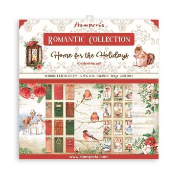 Stamperia "Romantic Home for the Holidays" 6x6" Paper Pack - Cardstock