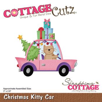 Scrapping Cottage - Dies - Christmas Kitty Car - Stanze