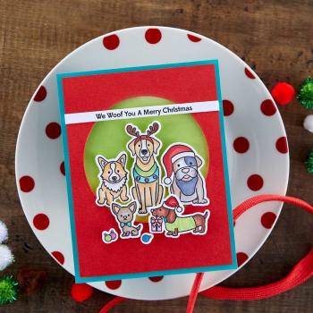 Spellbinders - Stamp & Dies - "Christmas Pups " - Stempel & Stanzset