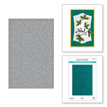 Spellbinders - Embossingfolder - "Holly Flourish Detailed" - Prägefolder