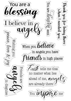 Crafters Companion - Angel Blessings - Clear Stamps