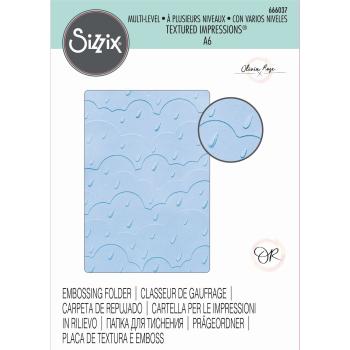 Sizzix 3D Embossing Folder Rain Clouds - 3D Prägefolder