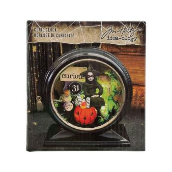 Tim Holtz - Idea Ology " Curio Clock Black" - hohle Uhr 