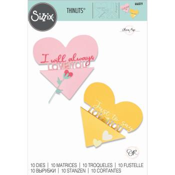 Sizzix Thinlits Craft Die-Set -  Heart Slider Card 