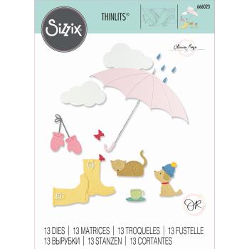 Sizzix Thinlits Craft Die-Set -  Rainy Day 