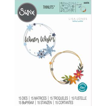 Sizzix Thinlits Craft Die-Set -  Winter Wreath 