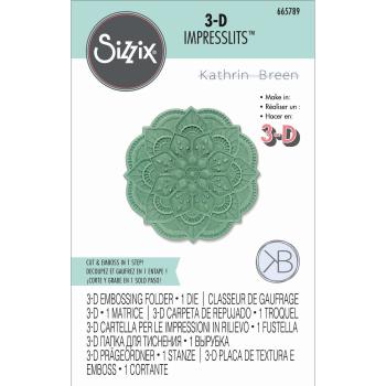 Sizzix 3D Embossing Folder Adornment - 3D Prägefolder