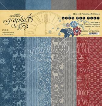 Graphic 45 "Let's Get Cozy" 12x12" Patterns & Solid Pad