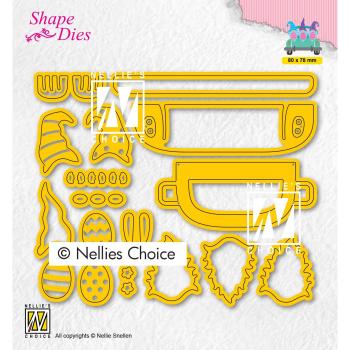 Nellie's Choice - Shape Dies - " Easter Build-Up Die Egg-Transport " - Stanze