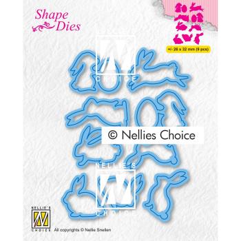 Nellie's Choice - Shape Dies - " Collection of Hares-2 " - Stanze