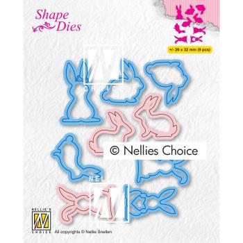 Nellie's Choice - Shape Dies - " Collection of Hares-1 " - Stanze